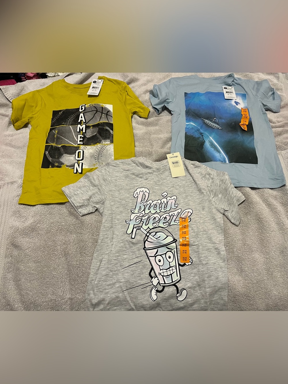 George Kids' bundle of Graphic Tees - size 7/8 NEW
